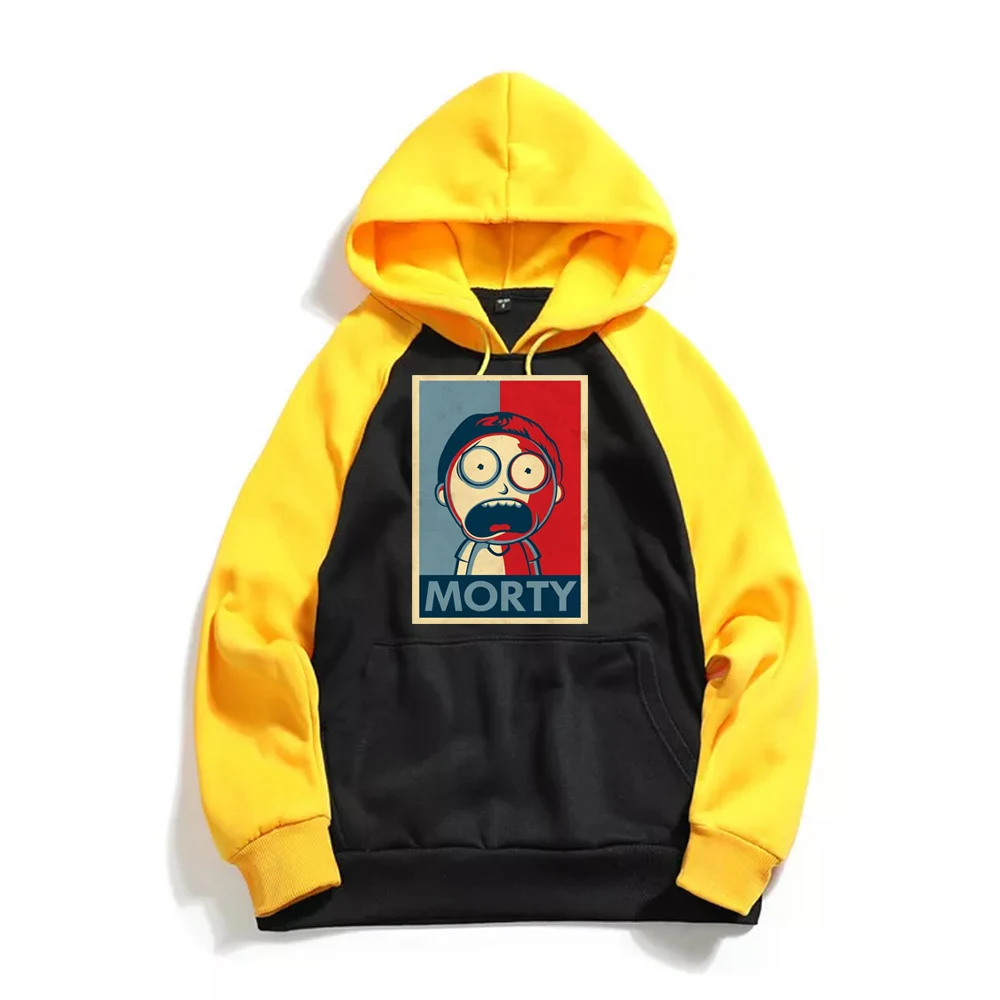 

2019 Autumn New Rick and Morty Mens Hoodies Cotton Funny Print Hoodie Man Casual Hoodie Sweatshirt Raglan Long Sleeve Coats