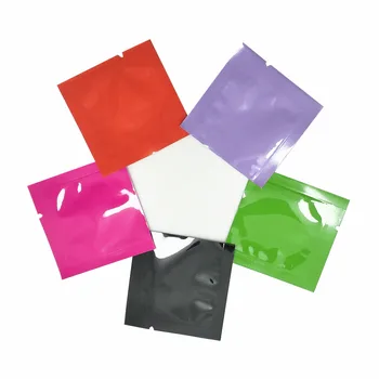 

DHL Smell Proof Vacuum Aluminum Foil Packaging Pouch Snack Dried Tea Storage Bags Heat Sealing Open Top Mylar Packing Bag 5*5cm