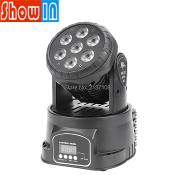 

Mini 7*10W RGBW LED Wash Moving Head Light for DJ Disco Home Party Wedding Event Nightclub Bar KTV Pro Stage Lighting Equipment