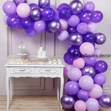 70 шт. фиолетовый шар гирлянда арочный комплект для взрослых день рождения воздушные шары для Блестящий Фон для фотосессии для украшения детского душа