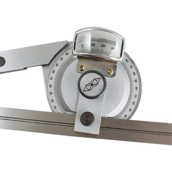 

New Arrival 0-360Degree Stainless Steel Universal Bevel Protractor Angle Square Finder Angular Dial Rulers-25