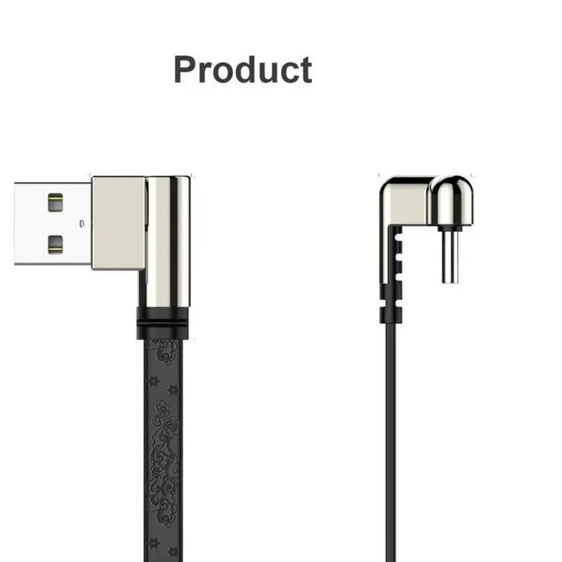 180 Degree Type C Lightning Game Charge Cable Flat Fast Charging Data