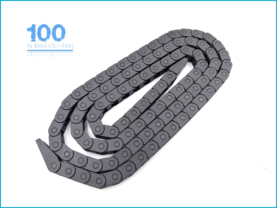 1Meter 5x5mm Wire Carrier Cable Drag Chain For CNC Router Engraving Machine Roller Plastic Transmission Chain Free shipping 16