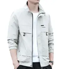 

Great Jacket All Match Cardigan Elastic Cuff Men Coat Men Coat Spring Coat