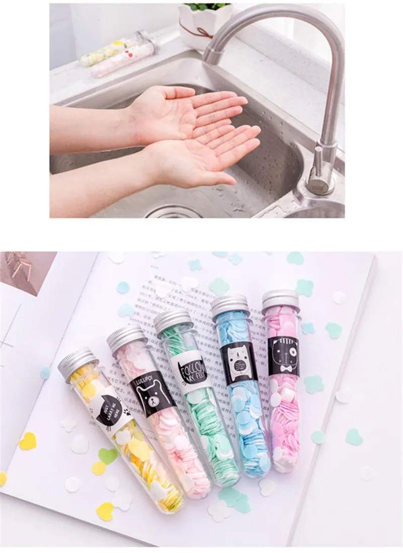 Cartoon Soap Paper Organizer Wash Hand Journey One Time Unisex Security Accessory Portable Multifunction Travel Accessories