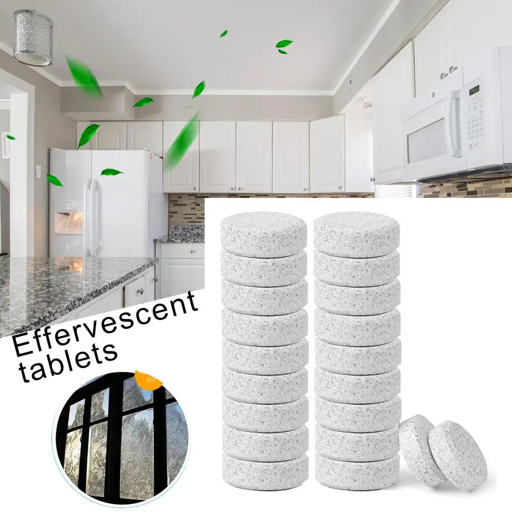 

10pcs Condensed Effervescent Tablet Water Solid Wiper Concentrated Super Auto Kitchen Glass Conventional Cleaner Car Accessories