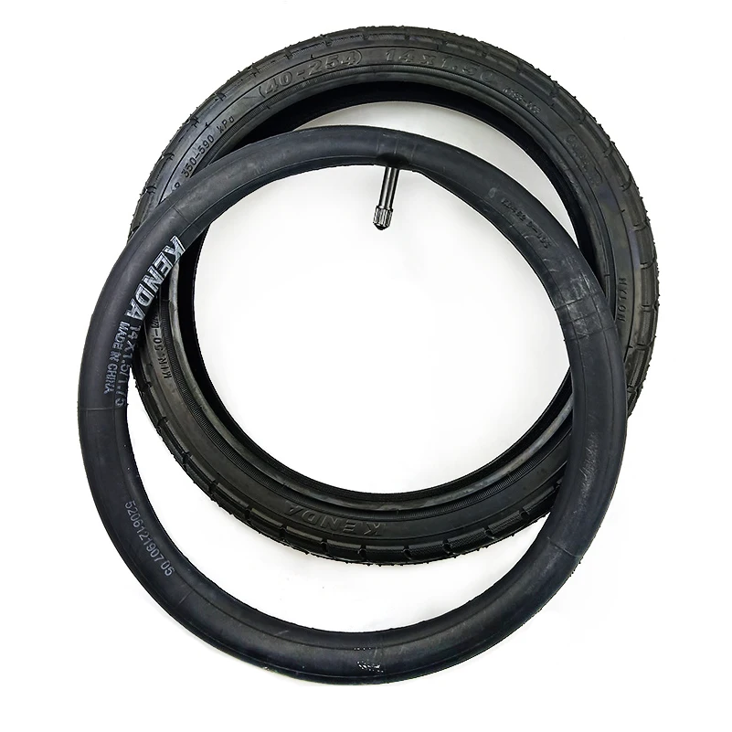 

14x1.50 Inflatable Inner Tube Outer Tire 14 Inch Camera with A Straight Valve Stem for Bike tire Kids' Bike Folding Bead Bicycle