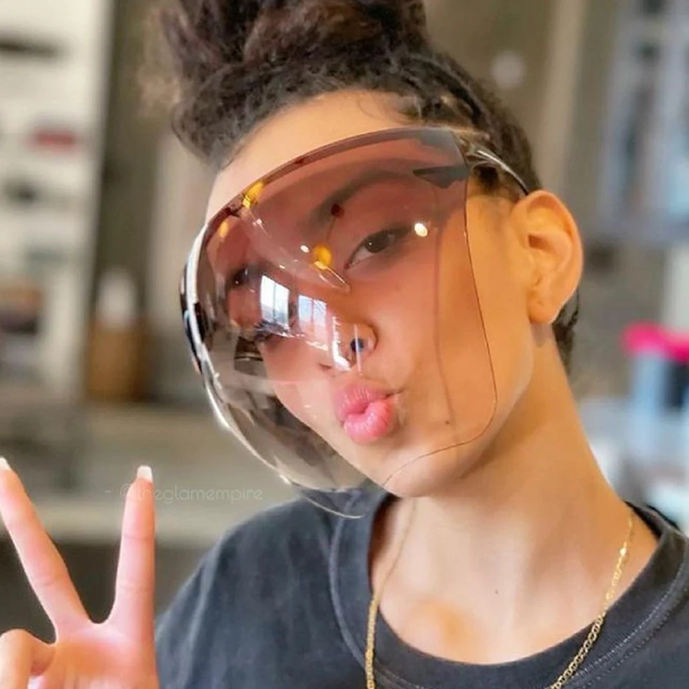 Oversized Faceshield Protective Glasses Goggles Men Women Anti-Spray Mask Protective Anti-Fogging Safety Sunglasses_voghion.com