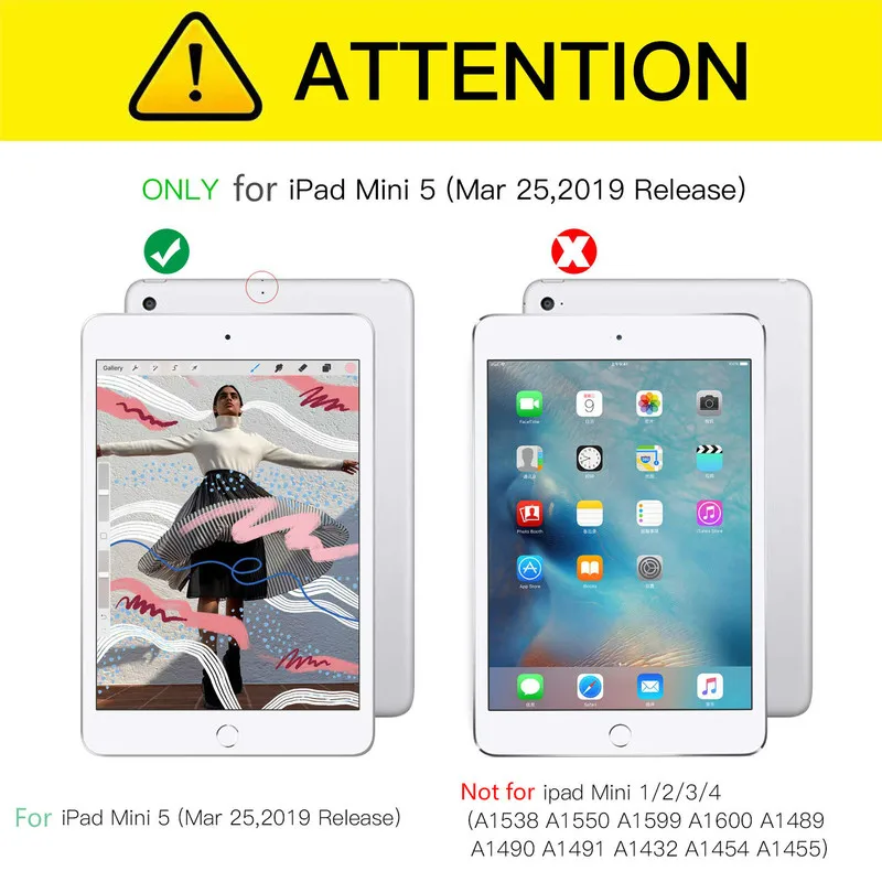 Умный чехол из искусственной кожи для iPad Mini 4 5 защитный ipad Mini5 планшета|Сумки и