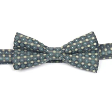 Зеленый узорный галстук-бабочка с узорами предварительно завязанный Галстук-бабочка s