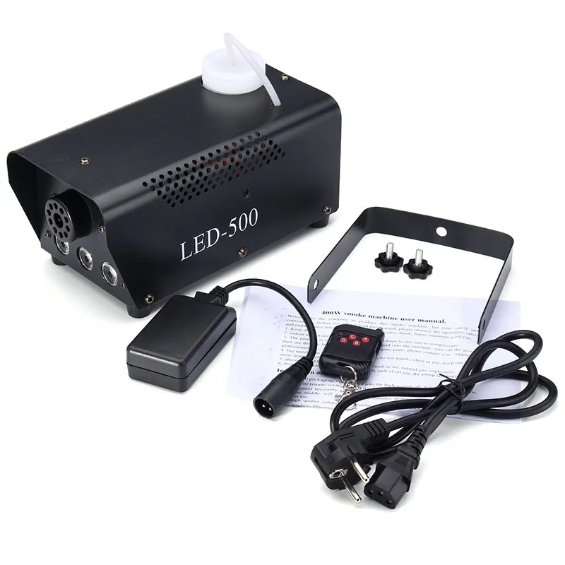  New Wireless Disco Colorful Smoke Machine Mini LED Remote Fogger Ejector Christmas Halloween Party 