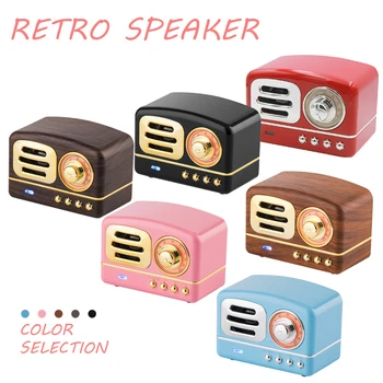 

Retro Bluetooth Speaker Upgrade Type Gift Creative New Mini Portable Radio Wireless Hot-selling Audio 60hz-15khz 95*60*70mm
