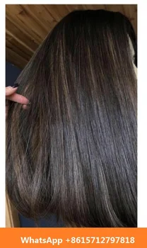 

Tsingtaowigs Custom made certify brown with soft highlite , kosher wig , jewish wig unprocessed free shipping