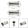 ZS MOTOS 51mm 60mm Inlet Motorcycle Exhaust Muffler Adjustable DB Killer Silencer Noise Sound Eliminator Front Catalyst ► Photo 3/6
