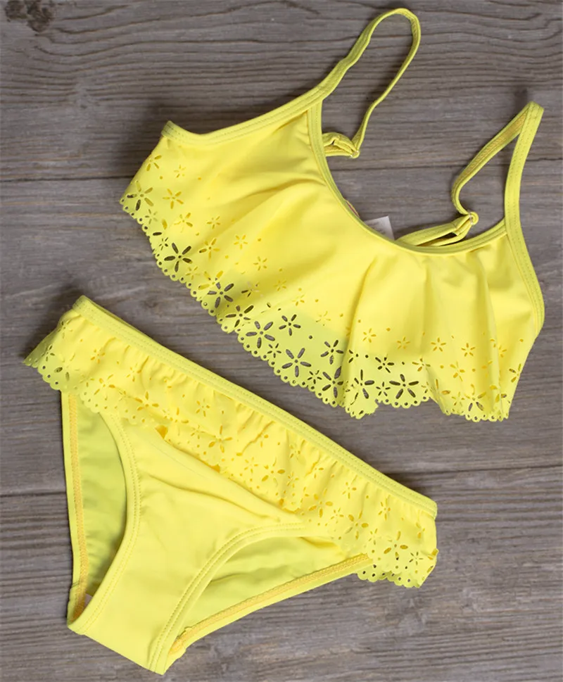 

2020 Swimsuit Baby Girls Tassel Tankini Suit 2-16T Two-pieces Fashion Swimsuit For Girls Summer Beach Wear Children Bathing Suit