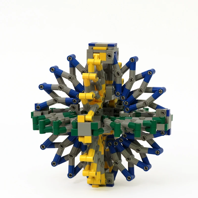 

BuildMOC Creator Tensegrity Sculptures-Hoberman Sphere Building Blocks Dynamic Physics Balance Novel Bricks Toys Kids Child