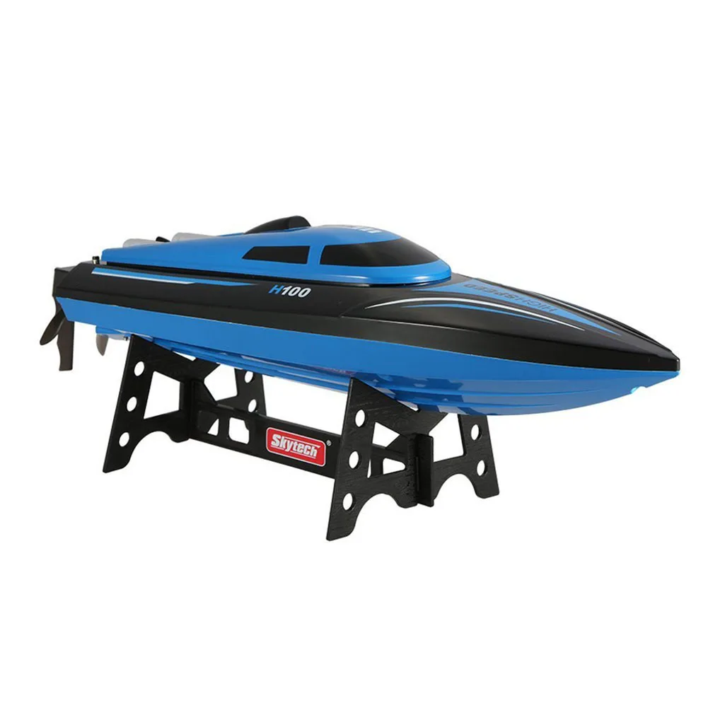 Рождественская игрушка TKKJ H100 2,4G RC лодка 180 градусов флип высокоскоростная электрическая RC гоночная лодка для бассейнов озера и приключений на открытом воздухе