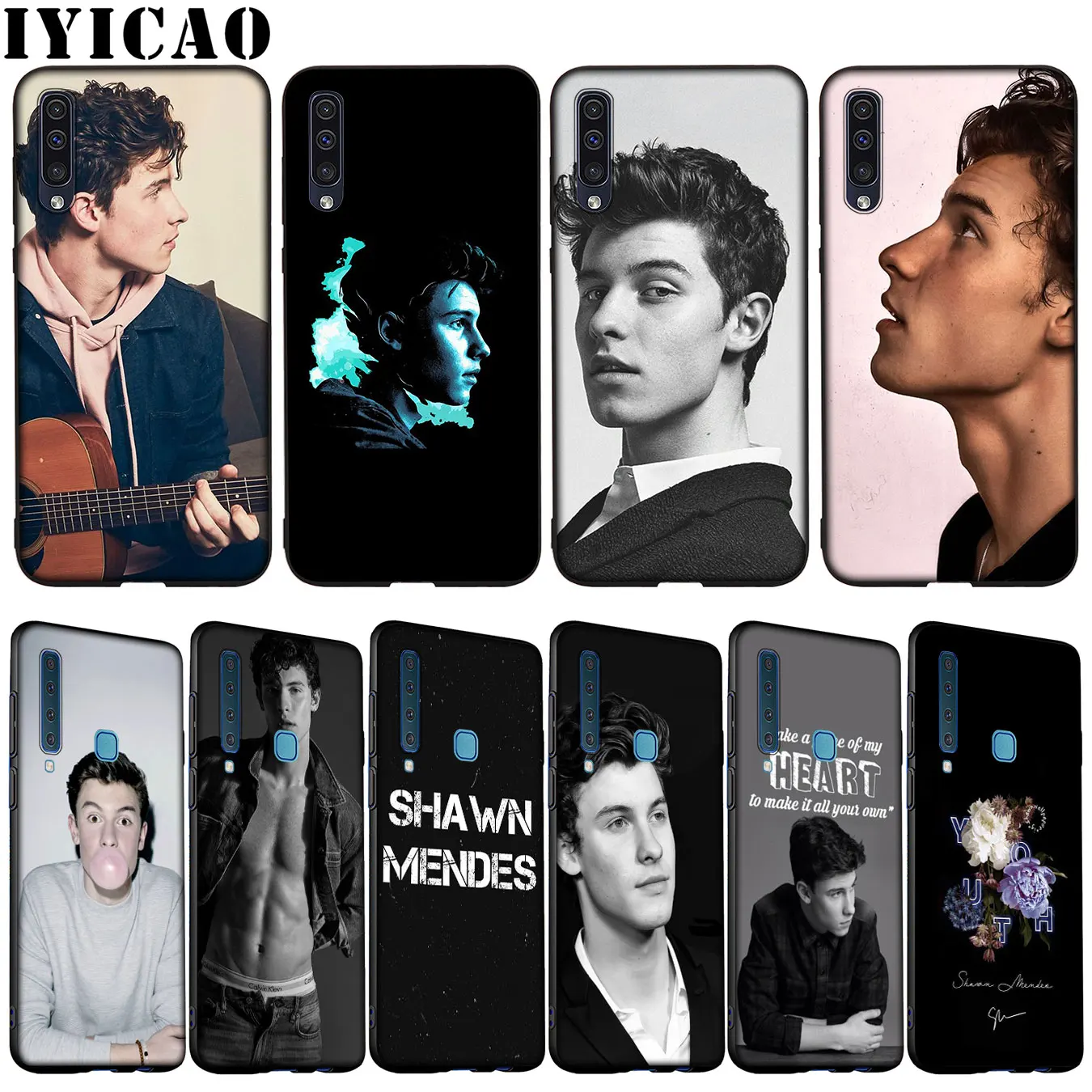 

IYICAO 1998 Shawn Mendes Soft Silicone Case for Samsung Galaxy A70 A60 A50 A40 A30 A20 A10 M10 M20 M30 M40 Cover