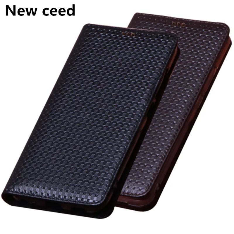 High-end Luxury Genuine Leather Magnetic Flip Cover Case For Samsung Galaxy S10/Galaxy S10 5G/Galaxy S10X Funda Coque | Мобильные