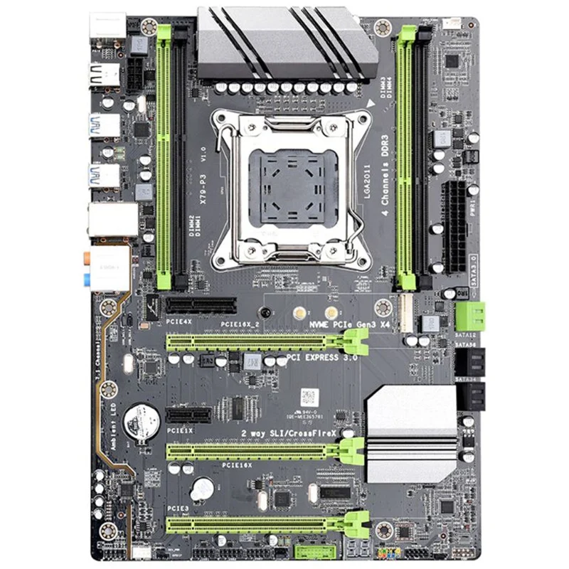 X79-P3 QUAD Channel Deluxe X79 материнская плата по стандарту ATX USB3.0 SATA3.0 LGA2011 игровая