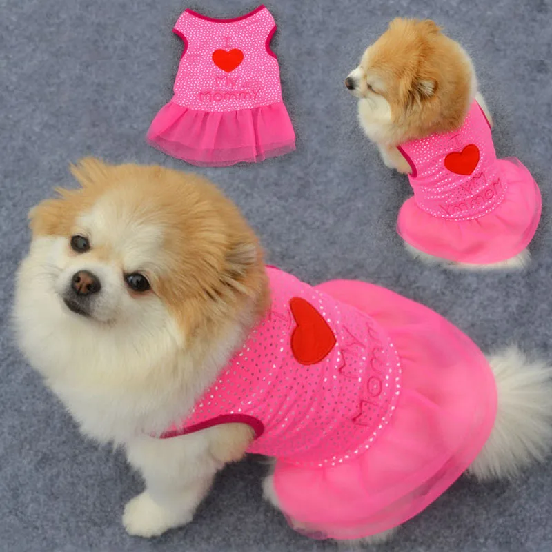 

Pet Summer Short Skirt Dog Vests Cotton Puppy Brand T-Shirts Dog Clothes For Small Dogs Teddy Chihuahua Supplies Accessories