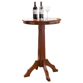 

American Bar Chair European Solid Wood Bar Chair Wooden Bar Stool High Stool Backrest Bar Stool Rotation