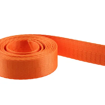 5Meters 25mm Nylon Webbing High Tenacity Backpack Strap Webbing Ribbon Clothes Sewing Tape Outdoor Backpack Bag Parts - Цвет: Orange