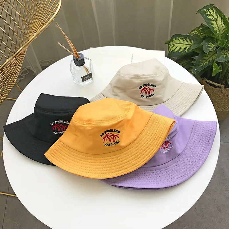 

Hat Women's Summer Korean-style Hipster Palm Bucket Hat Soft Girl Japanese-style Harajuku CHIC Casual Versatile Bucket Hat Men's
