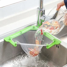 Kitchen Sink Garbage Filter Leftover Filter Triangle Hanging Mesh Dump Leftover Filter Multifunctional Mesh