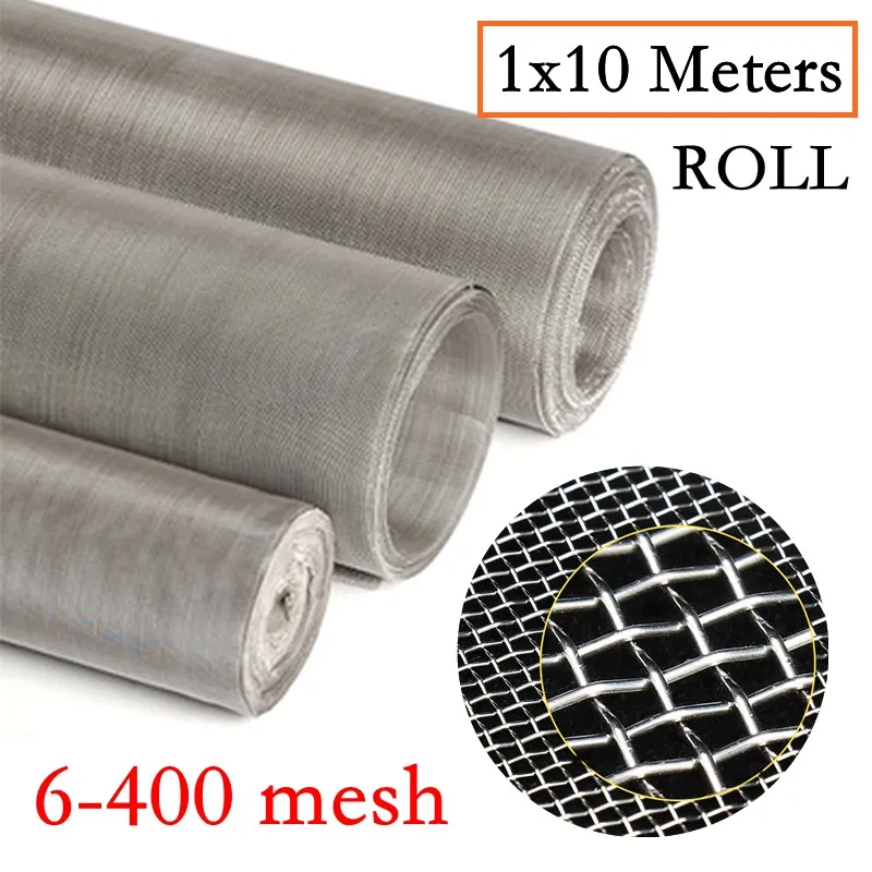 30x60cm Set of 1 12x24 8 Mesh Woven Wire 304 Stainless Steel Filtration Grill Sheet Filter 