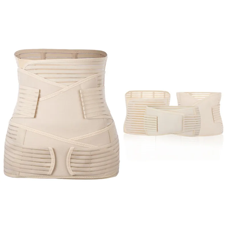 

Postpartum Three-piece Set Belly Holding Corset Belt Waistband Maternal Caesarean Fitness Belly Holding Shaping Charming Curve