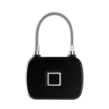 

1pc Smart Lock Keyless Electronic Rechargeable Professional Miniature Lock Fingerprint Lock Padlock for Home