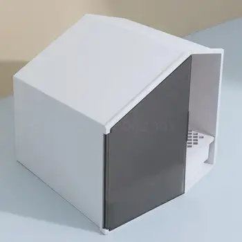 

Tail Small House Cat Sandbox Semi-closed Cat Toilet Sandbox Deodorizer Cat Dung Basin
