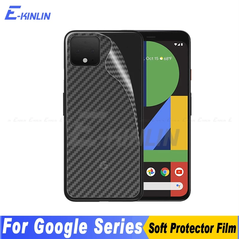 3D задняя крышка из углеродного волокна защитная пленка для Google Pixel 3a 3 4 XL 3XL 4XL 3aXL не