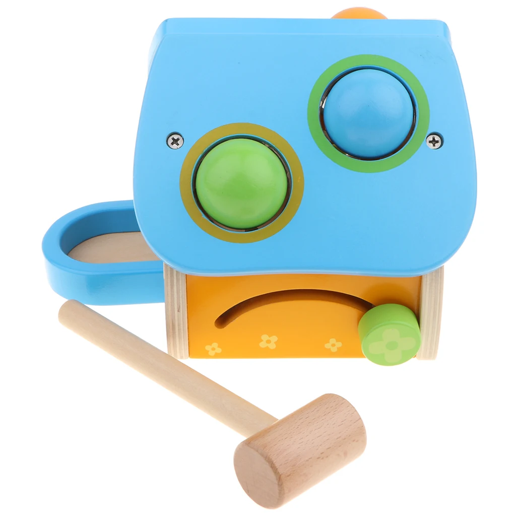 Montessori Ball Hammering Digital Clock Beads Counting Baby Toddler Preschool Early Learning Toy Play Activity
