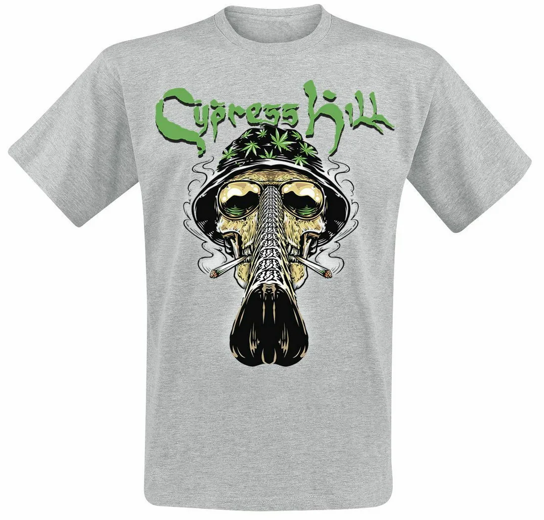 Cypress Hill Fear &amp Loathing топы футболки пестрые серые модные классические | Мужская