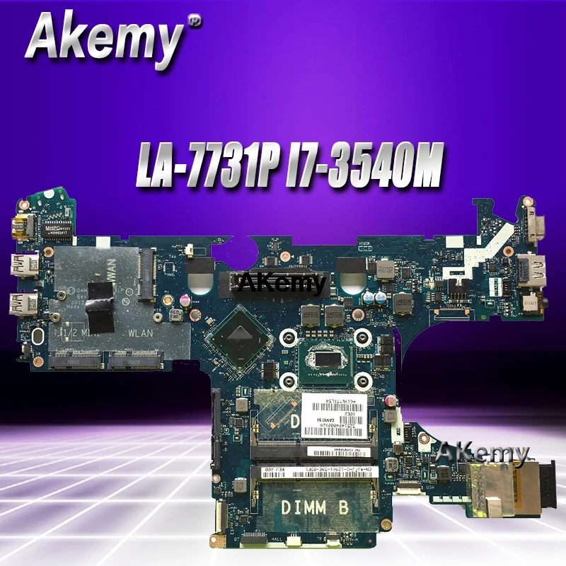 QAM00 LA-7731P I7-3540M для Dell latitude E6230 Материнская плата ноутбука CN-0WYWKH 0WYWKH материнская плата