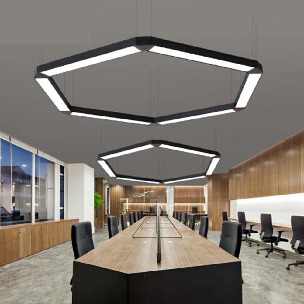 IP55 офисная люстра, светодиодный светильник, офисное освещение, гимнастические полосы, подвесные проволочные лампы, студийные алюминиевые лампы