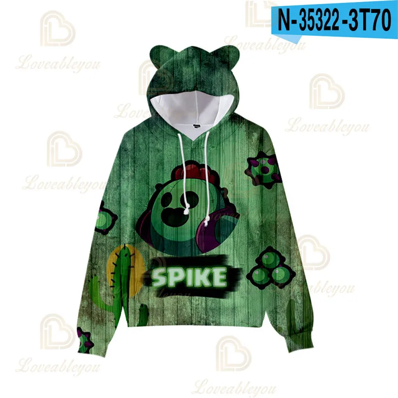 

Spike Kids Hoodies Sweatshirts 3D Brawling Leon Sweatshirt Men Kids Browl Fashion Clothes for Kid Men Boy Girls Hoodie