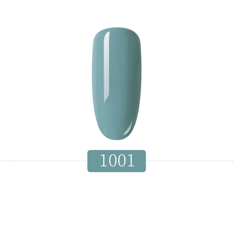1001 HNUIX 7,3 мл Гель-лак Haze Синий Цвет Гель-лак для ногтей Набор для самостоятельного маникюра верхнее основание пальто Hybird дизайн ногтей праймер - Цвет: 1001