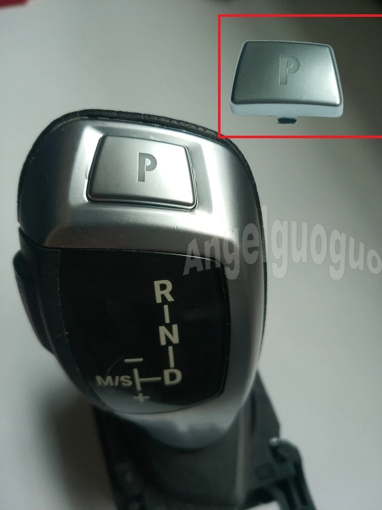 Angelguoguo Car Styling ABS Interior Electronic Gear Shift P Button Cover Trim For BMW 3 5 Series X5X6