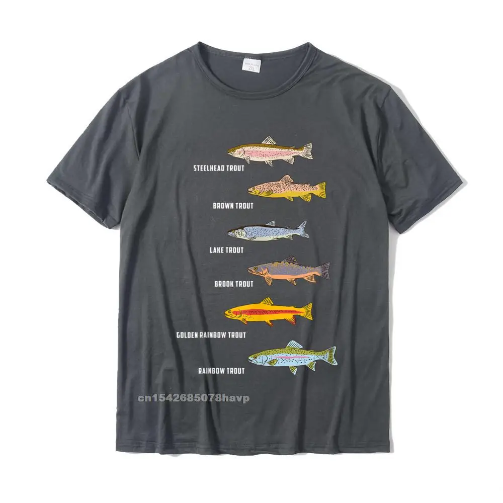  Types of Trout Fish Species Fishing Angling Outfit T-Shirt :  Clothing, Shoes & Jewelry