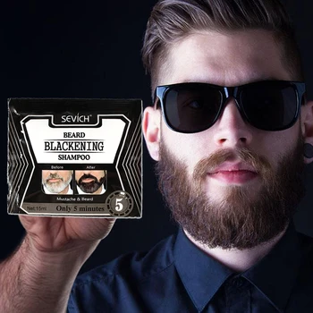

5 Minutes Hair Dye Blackening Beard Dye Cream Natural Faster Blacken Cover Up White Hair Lasting Hair Care Makeup Tool TSLM1