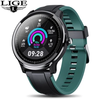 

LIGE New Fashion luxurious Smart Watch Men Sports waterproof Bluetooth Fitness Tracker Sleep Heart Rate Monitor Women SmartWatch