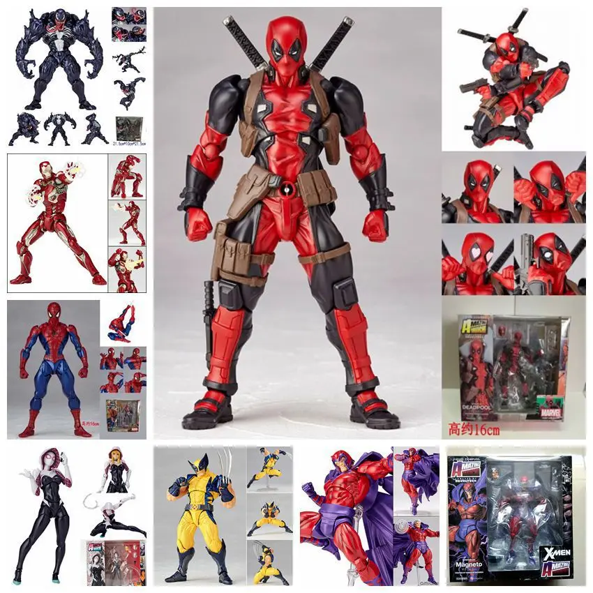 

Diffuse Excellent Anime shan kou shi Mobile Spider-Man Red Venom Massacre Garage Kit Model Wolverine Deadpool