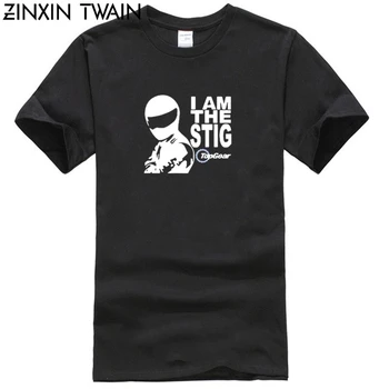 

New I Am The Stig Top Gear Automotive Tv Show Men's Black T-Shirt Size Cool Casual pride t shirt men Unisex Fashion tshirt