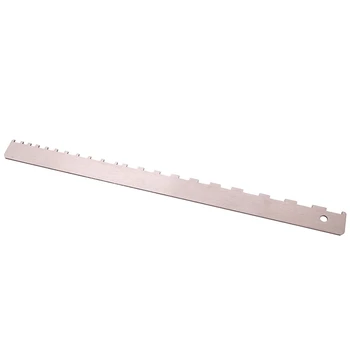 

Guitar Stainless Steel Neck Notched Straight Edge Tool for Checking the Guitar Fret Board and Most of Guitar Fretboard