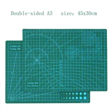 A3 A4 режущие коврики ПВХ прямоугольные линии сетки бумагорез разделочная доска инструмент ткань кожа бумага инструменты для рисования пластины Pad