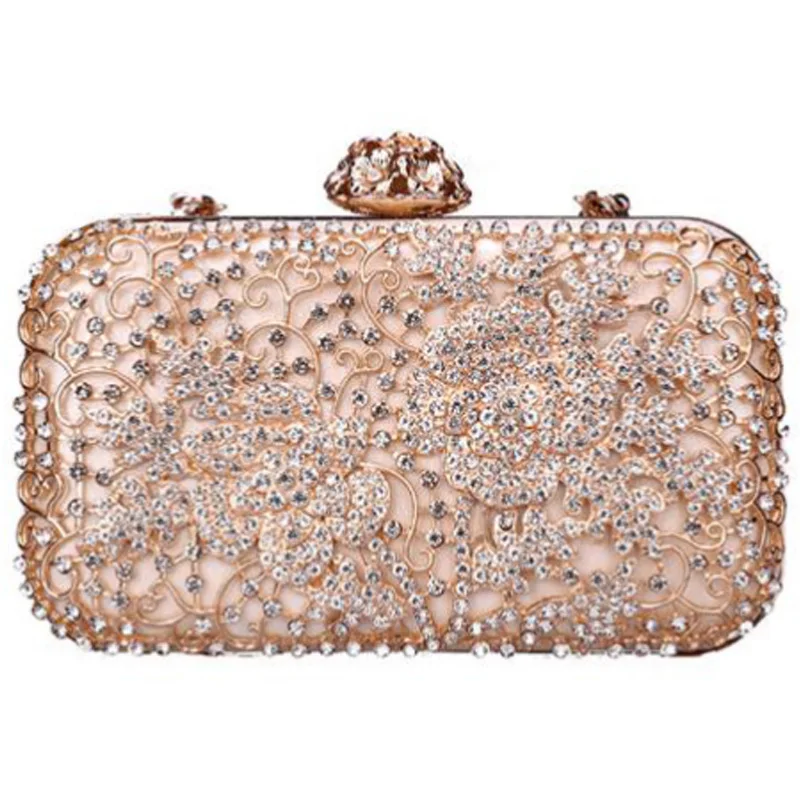 

Luxury Evening Clutch Bag Women's Tote Shiny Chain Shoulder Messenger Bag Lady Party Bag