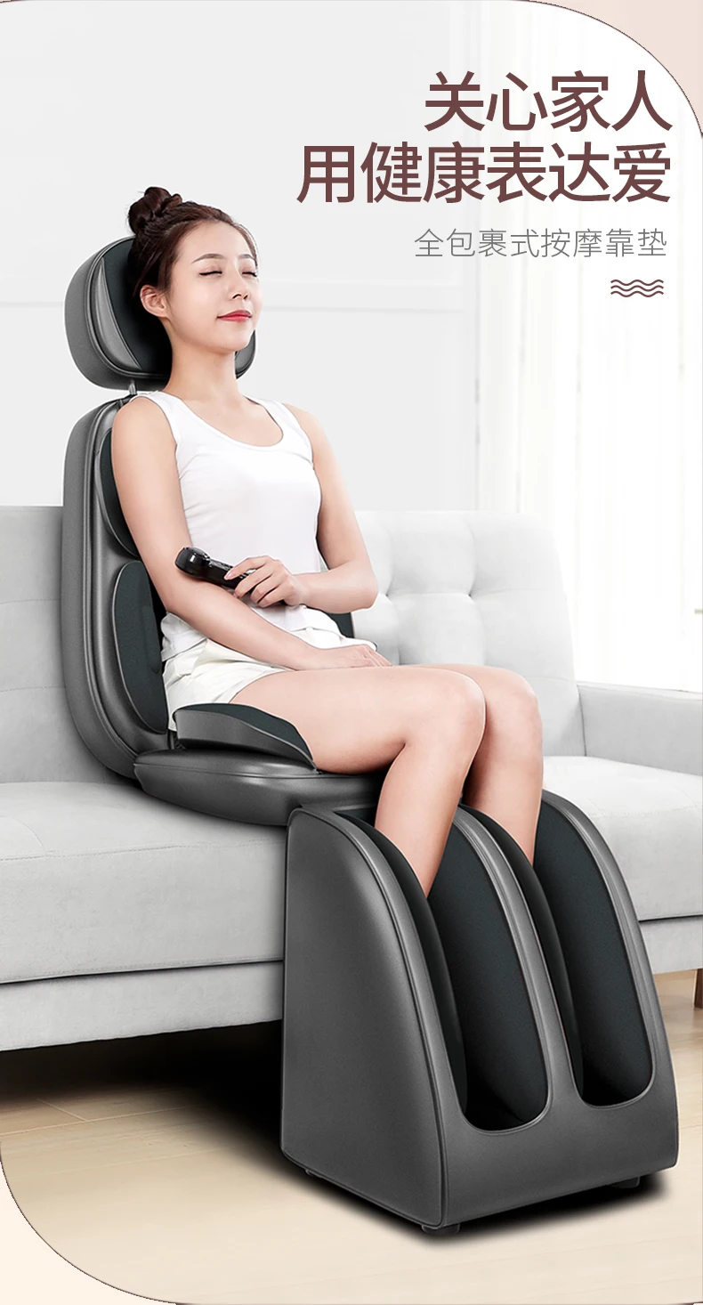 Massager full-body multi-function massage pad shoulder, neck, waist, back, cervical vertebra instrument, massage cushion for lea 6
